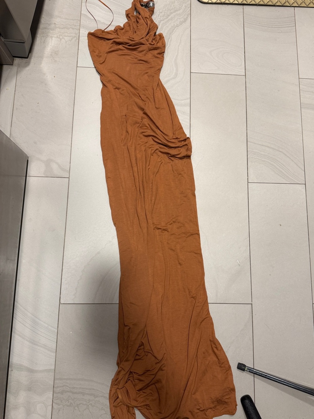 naked wardrobe Rust Maxi Skirt